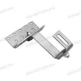 Clasp double settings for roof tiles 
