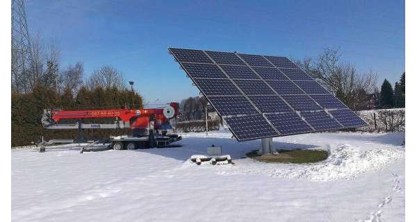 Suiveur Photovoltaïque 2 axes pour 8 panneaux