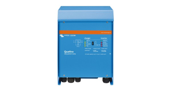 Inversor Victron Quattro 12V : de 3000 a 5000VA, 24V : de 3000 a 8000VA, 48V : de 5000 a 10000VA