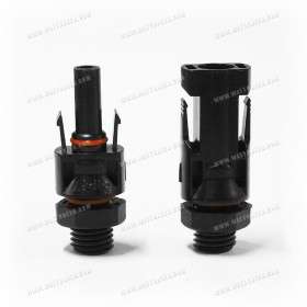 MC4-like connector male + female to screw