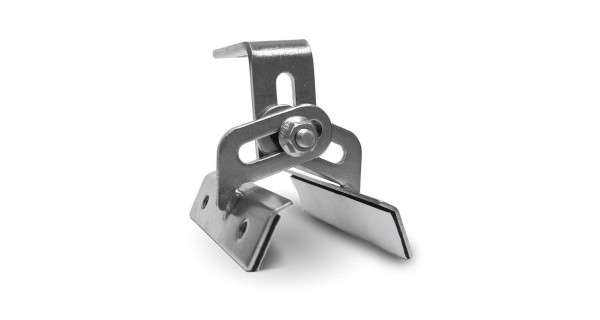 Fixing hook for trapezoidal sheet metal roof