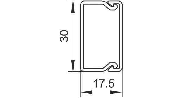 Canales blancos 30 x 15 mm