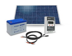 Kit solaire 12v avec panneaux solaires et batteries