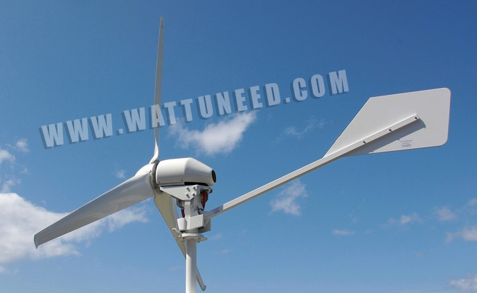 Interno de la turbina de viento ANTARIS 2,5 kW