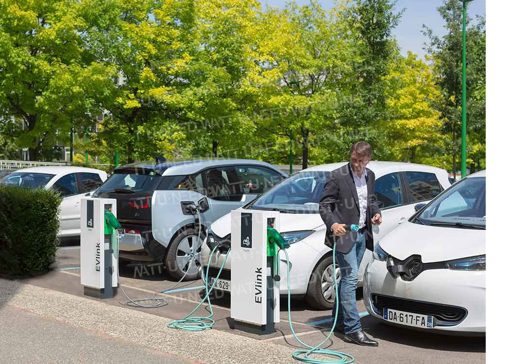 EVlink Parking 2 Sol Borne de recharge pour montage au sol