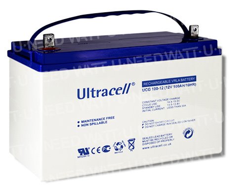 Las Baterías De GEL De Ultracell 12V 100Ah 