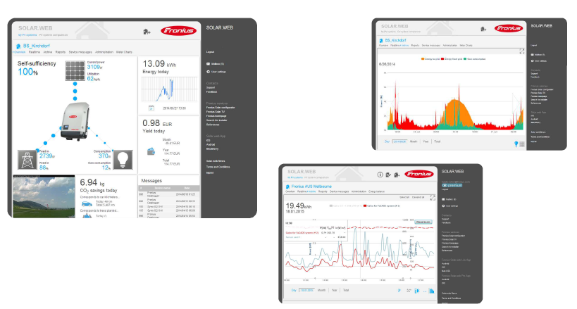 Gestionar su producción con SolarWeb