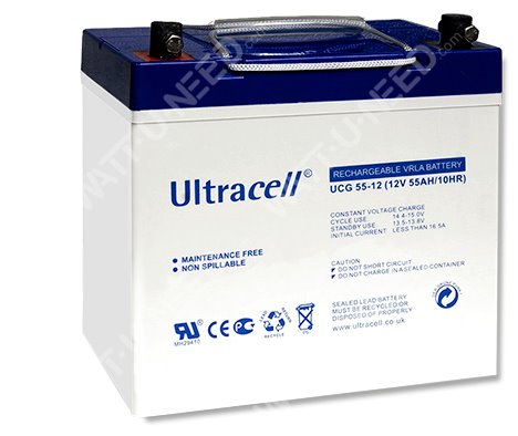 Batterie GEL Ultracell 12V 55Ah