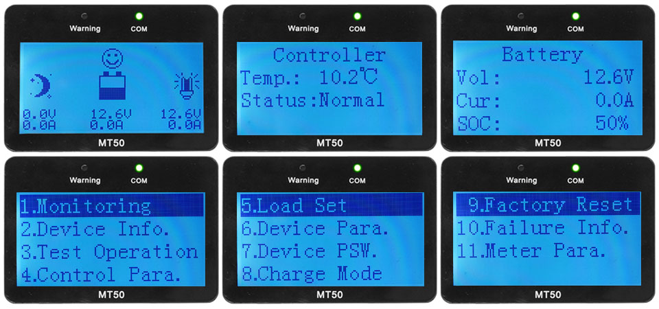 display epsolar pwm LS controller